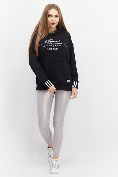 adidas Women Sportswear Fit Long Sleeve Training Hoodie, Black