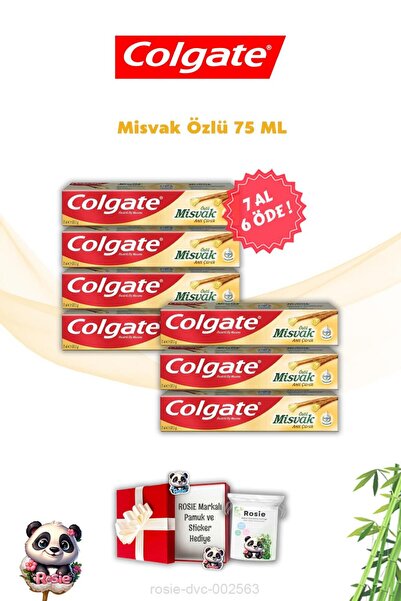 Colgate Buy 7 Get 6 Colgate Miswak Extract Toothpaste and Rosie