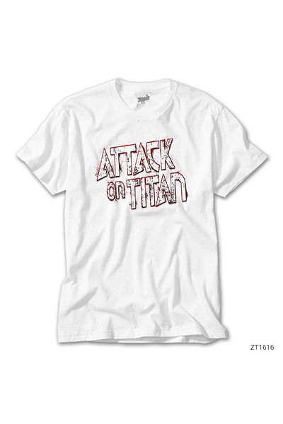 CrowsGate Attack on Titan White T-Shirt