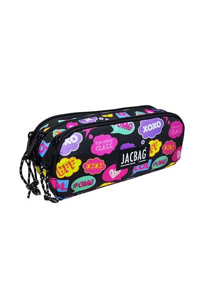 Jacbag Τσάντα μολυβιού τριών διαμερισμάτων για παιδιά και ενήλικες - Selfie - Κορίτσι