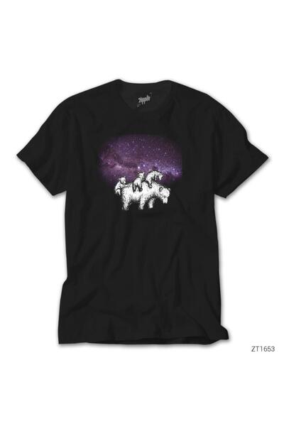 Z zepplin الدببة في الفضاء تي شيرت أسود