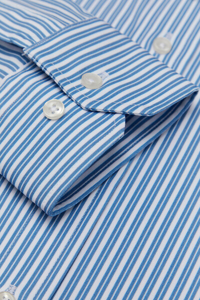 W Collection Dark Blue Long Sleeve Printed Shirt