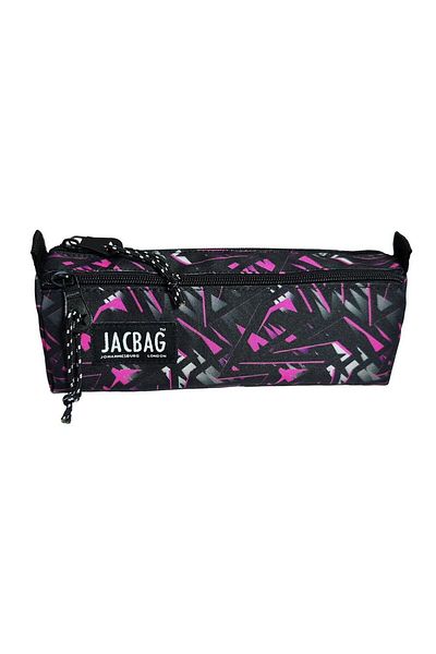 Jacbag Dual Prime Δύο Διαμερίσματα Τρίγωνο Ροζ Γεωμετρική Γυναικεία/Κορίτσια Μολύβι Τσάντα