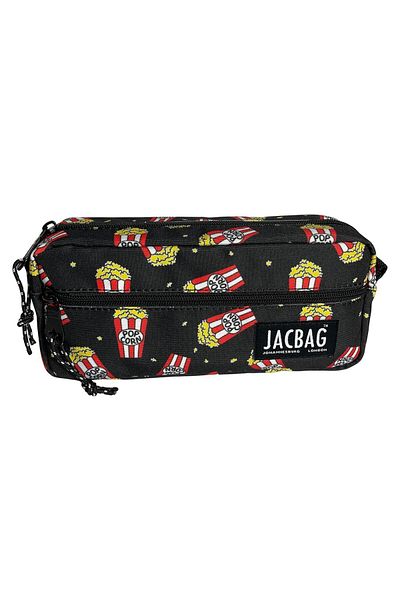 Jacbag Μολυβοθήκη Popcorn για κορίτσια και αγόρια με διπλό φερμουάρ