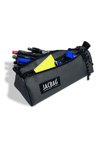 Jacbag Τσάντα μολυβιού Dual Prime δύο τμημάτων Triangle Grey Boy