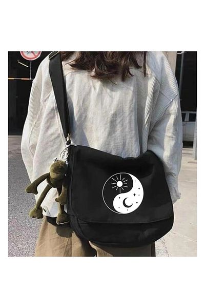 Touz Moda Feng Shui Black Messenger Bag