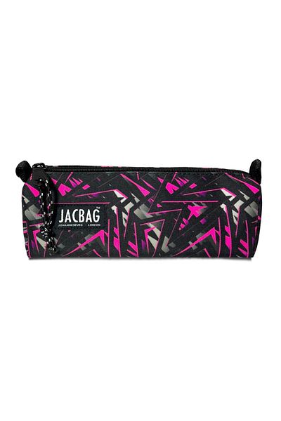 Jacbag Μολυβοθήκη Σχολείου και Γραφείου Ροζ Γεωμετρική Κορίτσια Τρίγωνο Μονόχωρο