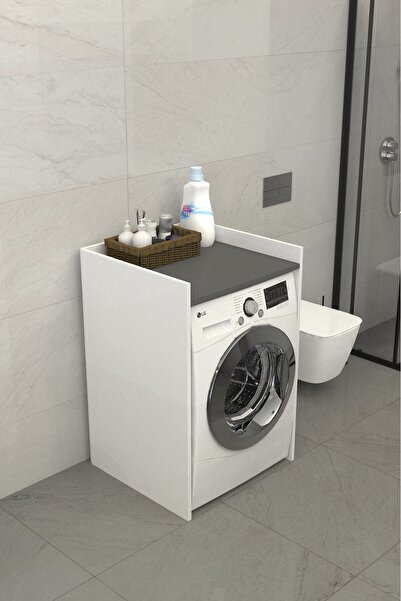 Remaks Flowo Banyo Dolabı Çamaşır Makinesi Dolabı Antrasit