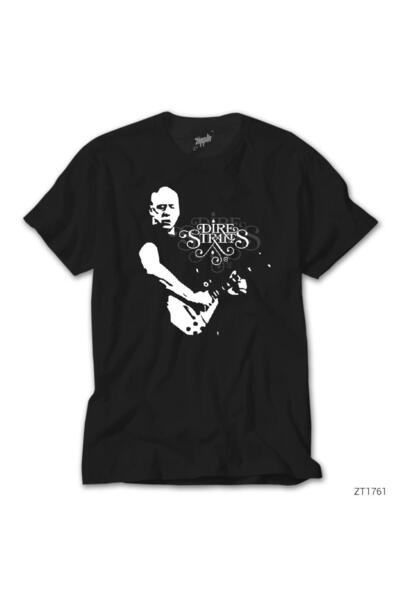 Liyada Μαύρο μπλουζάκι Dire Straits Guitar