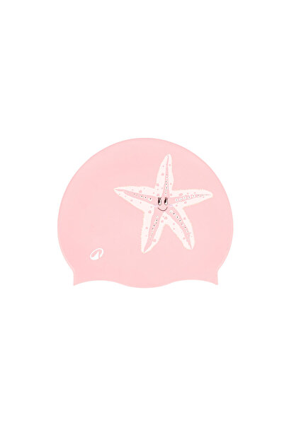 Decathlon Cască de înot din silicon Nabaiji - roz - imprimat stea de mare