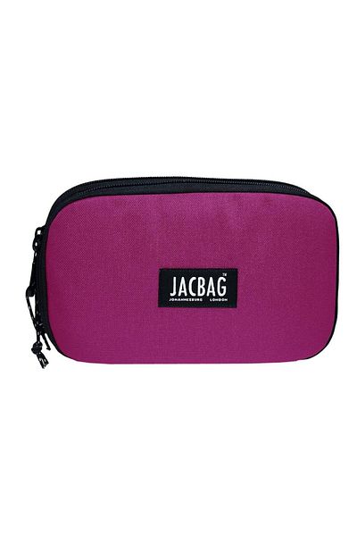 Jacbag Σκούρο ροζ Διπλό Καπάκι Organizer - Ελαστική Organizer Μολυβοθήκη - Κορίτσια/Γυναικεία