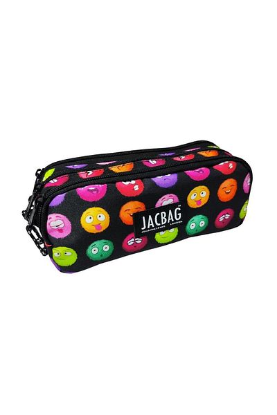 Jacbag Τσάντα μολυβιού για παιδιά και ενήλικες με σχέδια Emoji - Τρεις θήκες