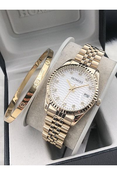 Homies Women's Watch New Season with Steel Bracelet Gift Hmse- 202062224