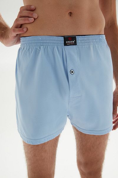 ERDEM İÇ GİYİM Erdem Blue Combed Boxer 1400 - Άνετο και κομψό σχέδιο