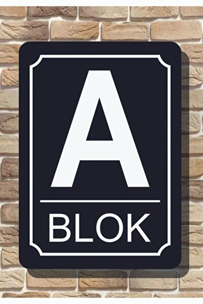 Pass Pano Apartman Site Bina Blok Yönlendirme isim Tabelası 25x35 cm Alüminyum Kompozit Levha