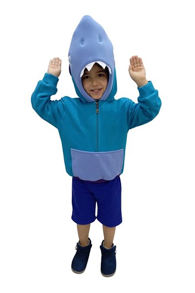 Kostüm Sarayı Στολή με κουκούλα Leon Shark Cosplay