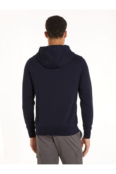 Tommy Hilfiger Tommy Hilfiger Blue Hooded Full Sleeve Printed Hoodies