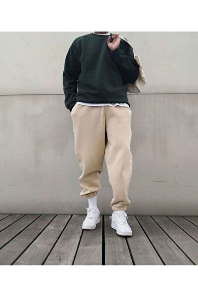 JustBS BĂRBAȚI IARNA BUMBAC JOGGER BEIGE TRENCĂ CASUALĂ SUB