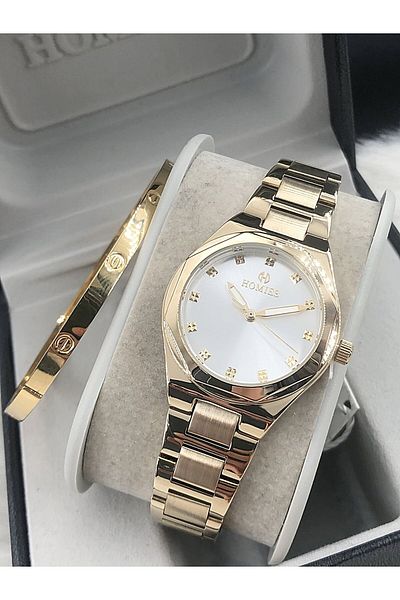 Homies Women's Watch New Season with Steel Bracelet Gift Hmse- 202062214