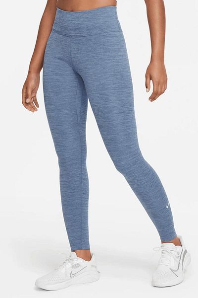 Nike Leggings Blue Dri Fit - Leggings de antrenament de performanță cu buzunar interior de ridicare