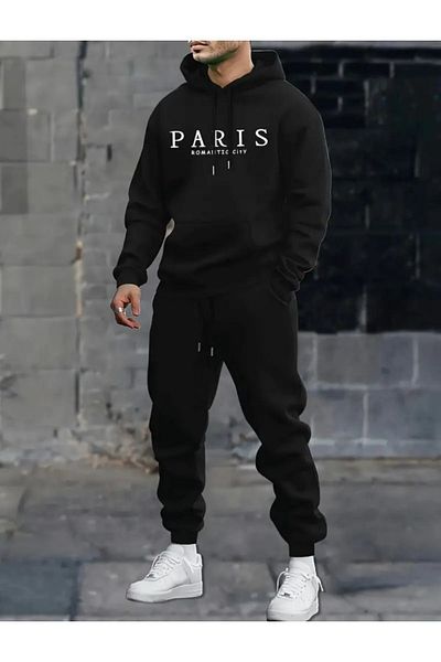 DAXİS Sportwear Company Σετ ανδρικές φόρμες με κουκούλα PARIS