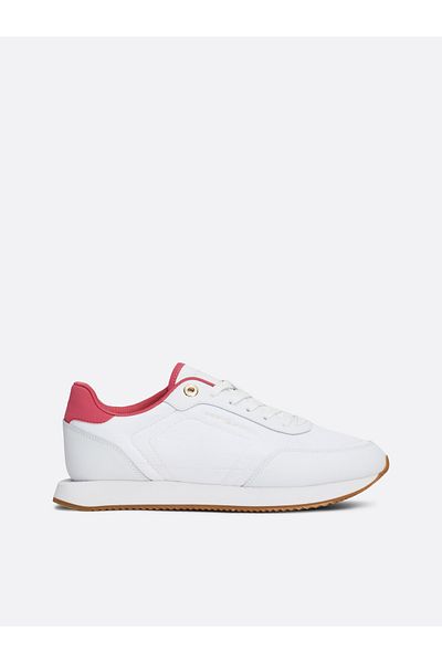 Tommy Hilfiger White Solid Women Runner Sneakers