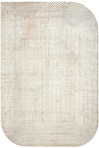 Cool Halı Design 03 Krem Bej Salon Halısı Geometrik Desen Yüksek Kalite Sık D...