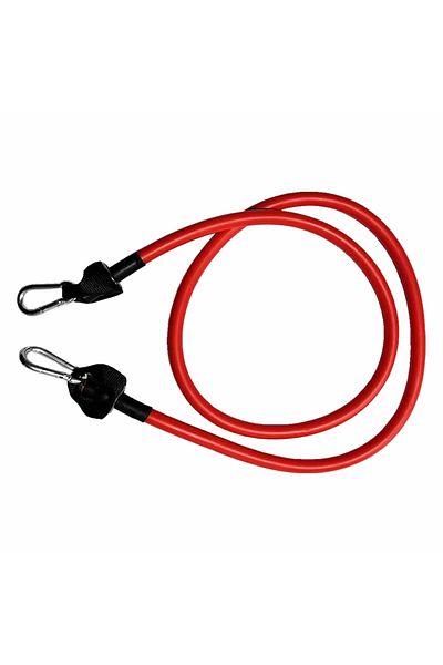 Excalibur 135cm Fitness Strength Training Resistance - Rubber Only, Medium Hard Red