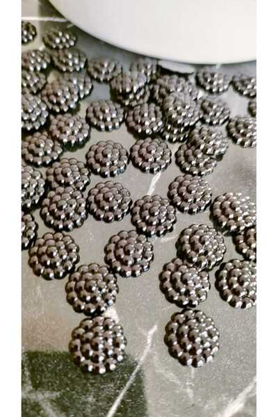 NMSONE 13 ملم نصف لؤلؤة سوداء - 50 قطعة