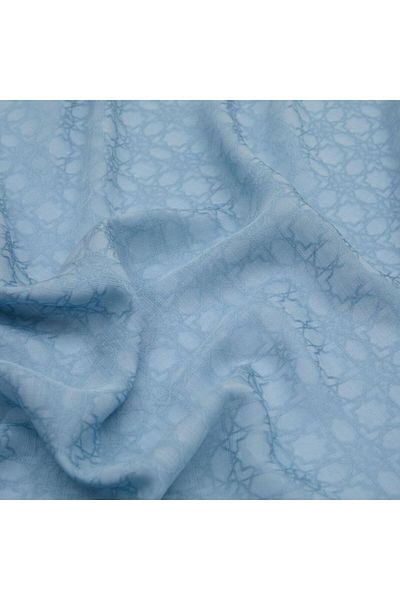 ipekevi Φουλάρι Four Seasons Baby Blue Monogram