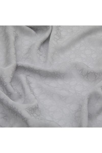 ipekevi Φουλάρι Four Seasons Ice White Monogram