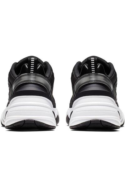 Nike M2k Tekno Leather Unisex Reflector Sneaker Hakiki Deri Siyah Spor Ayakkabı