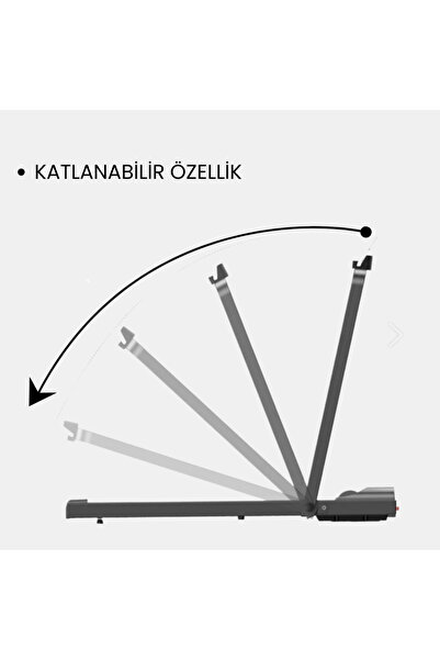 Rebuwo Bluetoothlu Uzaktan Kumandalı Koşu Bandı Portatif Yürüyüş Bandı 1.5 Hp Motor