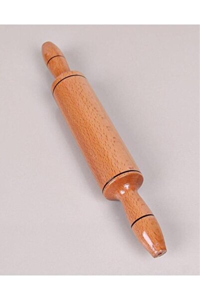 abnturk Büyük Boy Kayın Ağacı Hamur Açma Merdanesi 48 cm Ahşap Cilalı Merdane...