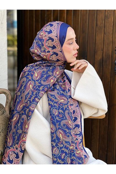 Modakaşmir Şal mătăsos cu model de viţă de vie