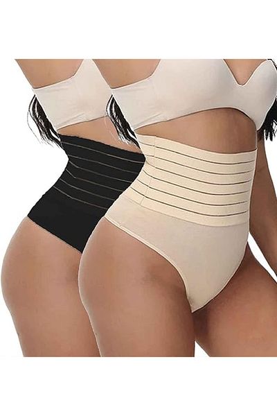 REYNEV Gathering Abdominal and Belly Tightening Gathering Panties Corset
