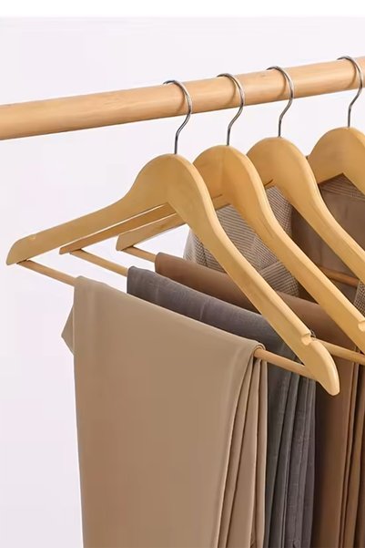 Lira 48 Pieces Wooden Hanger Wooden Clothes Hanger Wooden Clothes Hanger Closet Organizer Polished Wooden Hanger
