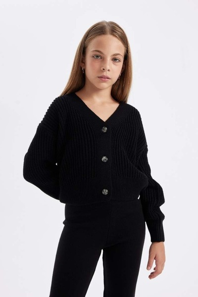 DeFacto Girl's Cardigan A2298A8/Bk27 Black