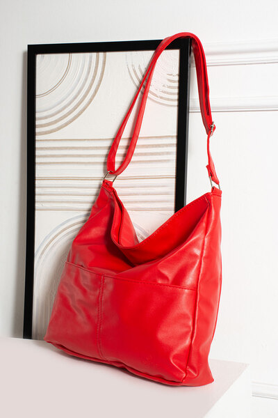 Women's Shoulder Bag Loose Soft Leather Lined