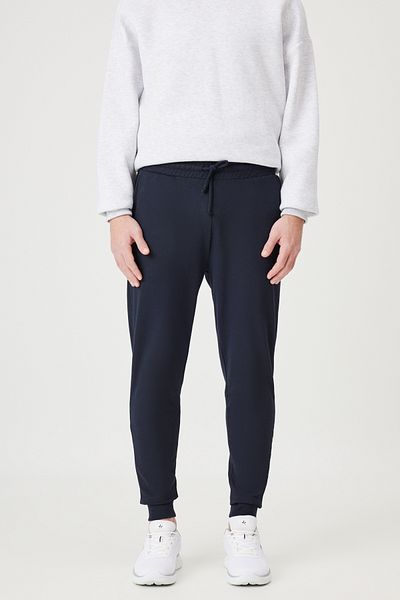 George Henry Lässige Baumwoll-Jogginghose mit Standard-Passform und normaler Passform, marineblaue Herren-Jogginghose mit 2-Faden-Taschen