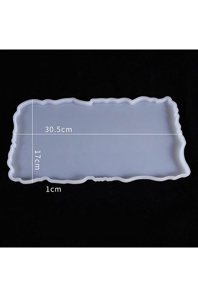 Generic قالب سيليكون لصينية فنية من الراتينج مقاس 17×31 F-586