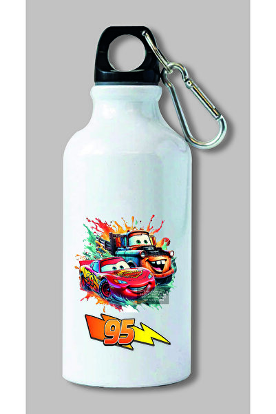 DKDZ SHOP Şimşek Mcqueen Baskılı Su Matarası -021