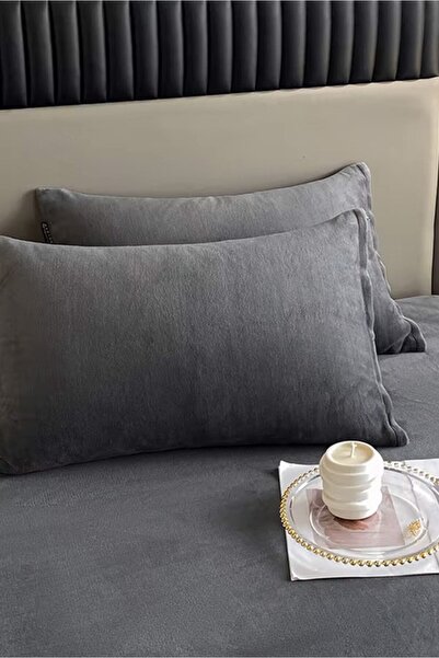 Mulberry Velvet Fabric Fitted Elastic Sheet Set 160X200+30 cm