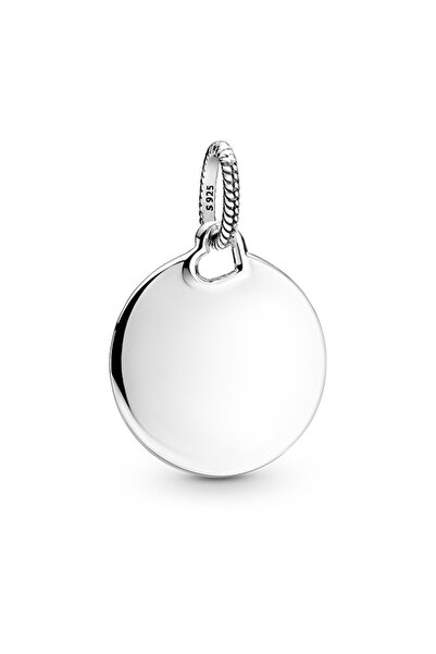 Pandora Yazı İşlenebilir Yuvarlak Kolye Ucu