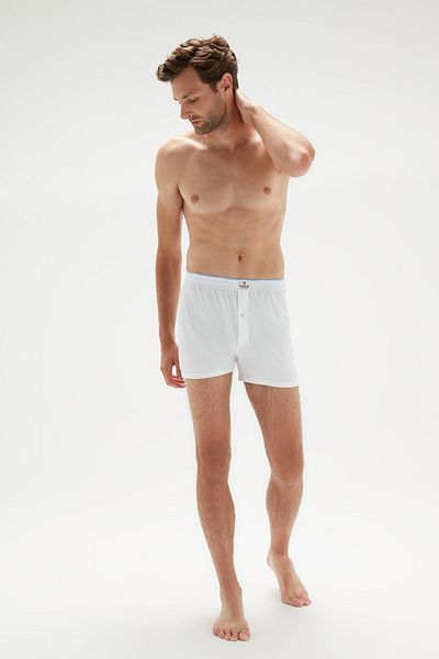 ERDEM İÇ GİYİM Erdem White Combed Boxer 1400