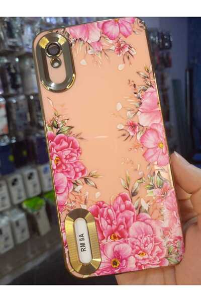 TNP TECH Xiaomi Redmi 9A Uyumlu Kılıf . Harika çiçek desenli, renkli altın re...