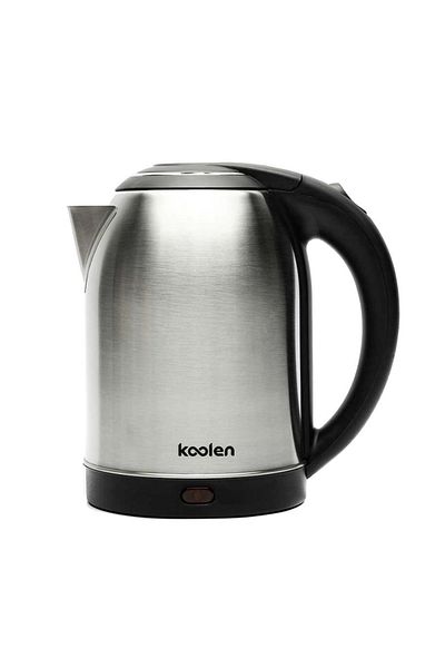Koolen Electric Kettle - 2 Liter - 2200 Watt - Silver & Black