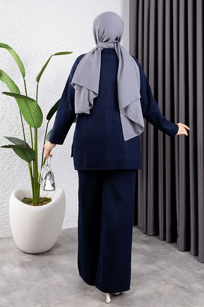 Tesettür Diyarı Women's Winter 36-44 Size Matching Knitwear Set