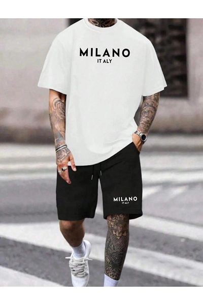 DAXİS Sportwear Company Ανδρικό σορτς T-Shirt Σετ κάτω μπλουζάκι