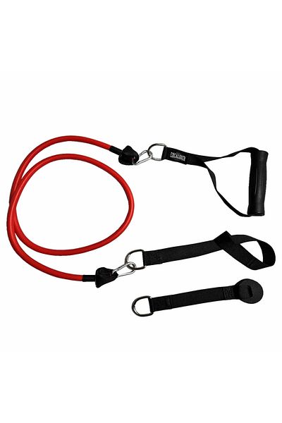 Excalibur 135cm Fitness Strength Training Resistance - Red Medium Hard Single Set